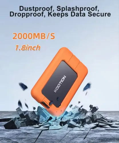 Kootion X1Max 2000 MB/s SSD externo portátil USB3.2 Gen 2x2