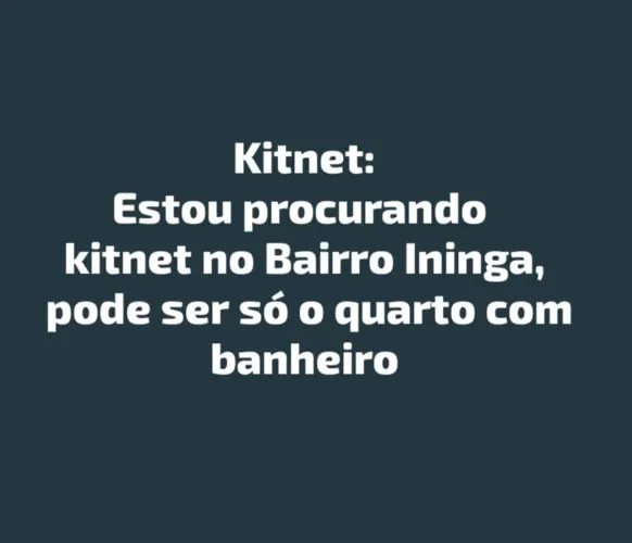 Kitnet pra alugar