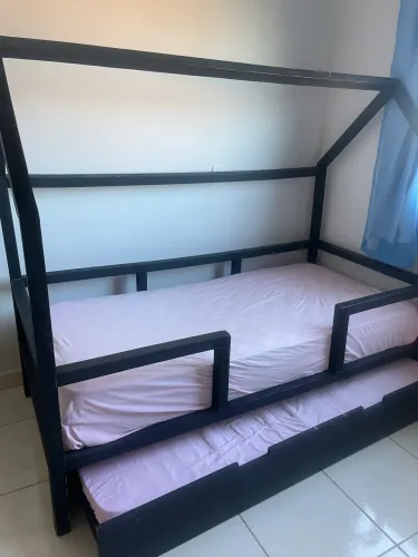 CAMA SOLTEIRO COM AUXILIAR - CASINHA