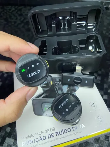MICROFONE DE LAPELA SEM FIO A'GOLD PRO MCF-28 IP