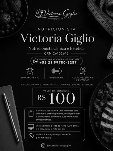 Nutricionista Victoria Giglio | 100% Online