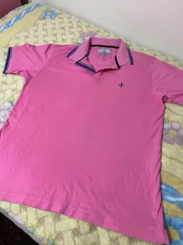 Polo masculina Dudalina, rosa, g