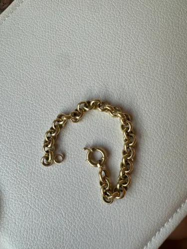 Pulseira Ouro 18K - Elos Grossos com Fecho Boia