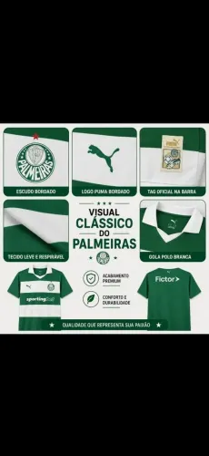 Camisa Palmeiras 2025  listrada modelo dele Jogador 