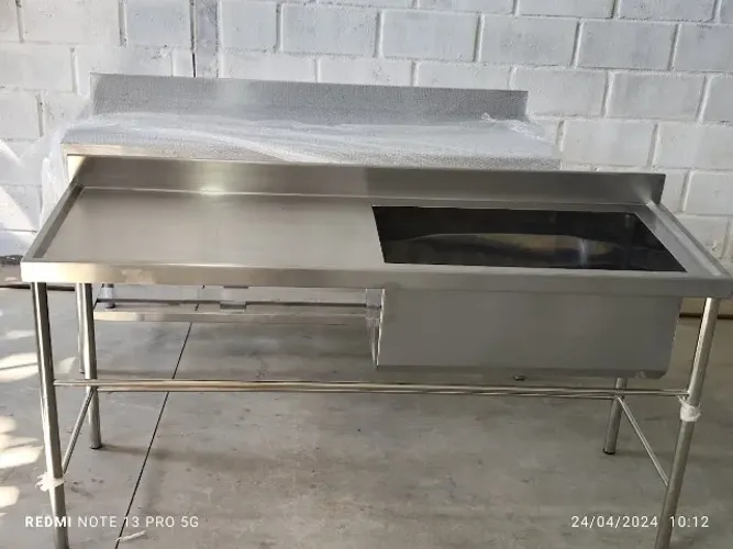 Pia Inox 1,10m Cuba Grande Cozinha Comercial