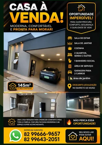 Vende-se Casa em São José da Tapera-Al