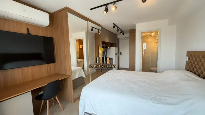 Apartamento novo 1 dormitório para locação na Vila Olímpia próximo ao Shopping e Faria Lim