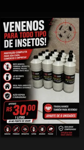 Venenos para todo tipo de insetos 