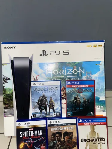 Vendo PS5 mídia física e digital acompanha diversos jogos e 2 controles