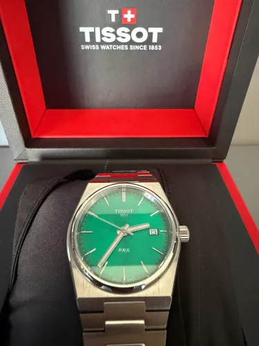 Tissot PRX Green dial Watch 35mm - Novo