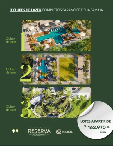 Lançamento ecocil lotes no boleto