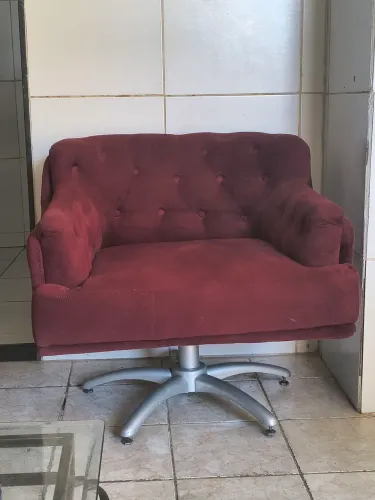 Cadeira de veludo 