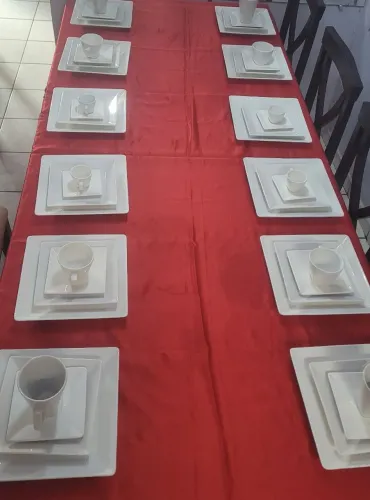 Aparelho de jantar Oxford Quadrado com 48 peças 