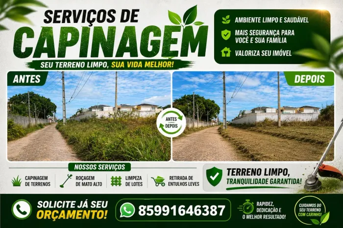 Capinagem e Limpeza de Terreno