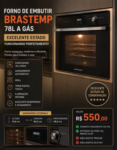 Forno Brastemp de Embutir