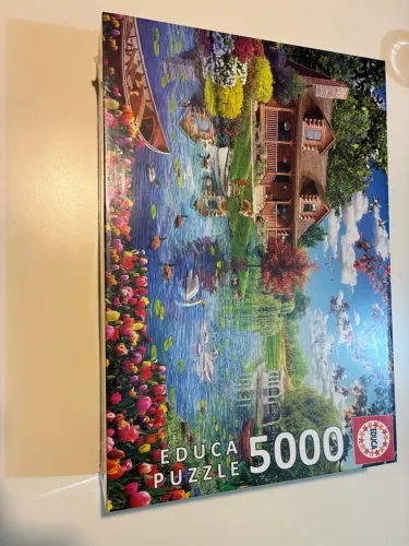 Quebra cabeça lacrado educa Puzzle 5000 peças Casa de Campo