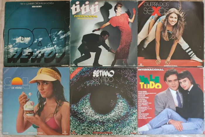 LP Discos Vinil Coletâneas Novelas, com hits: Yazzo, G. Michael, Sade, Noel e outros.