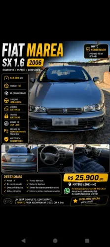 Fiat Marea SX 1.6 MPI 16V 106cv 4P 2007