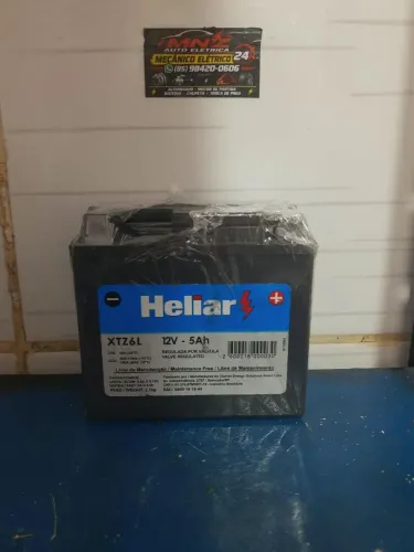 Bateria seminova Heliar 5 amperes