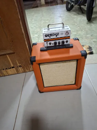 Amplificador Orange mais caixa handmade, falante jbl 4 omhs