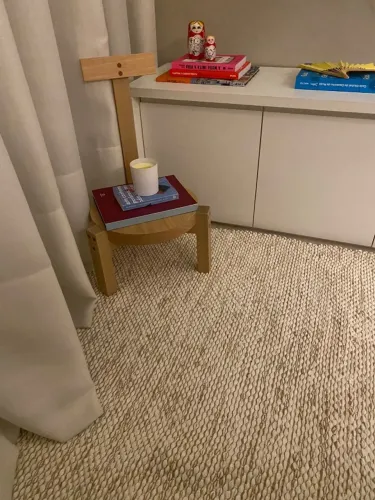 tapete  algodão e juta  mesclado  2,00 x 2,80
