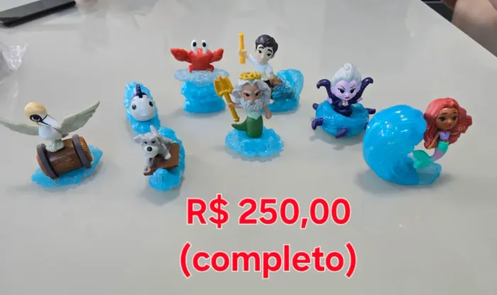 Coleção A Pequena Sereia McDonalds Completa