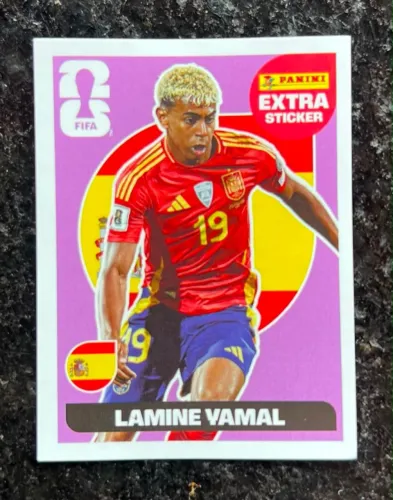 Figurinha Legend Lamine Yamal / Bordo ORIGINAL