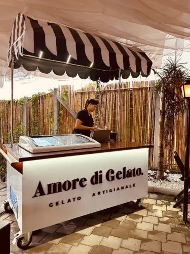 Carrinho gourmet de Gelato