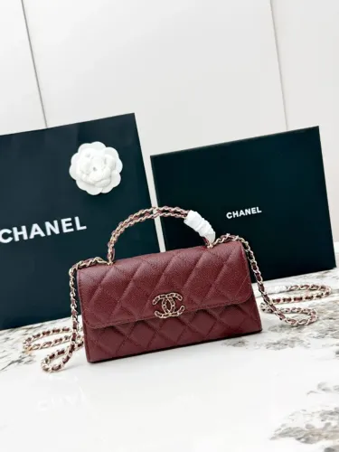 Bolsa Chanel Vinho Matelassê com Alça