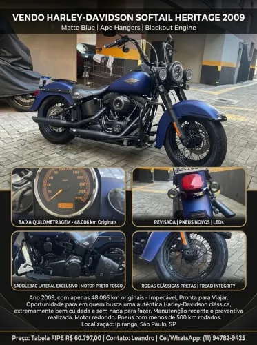 Harley-Davidson Heritage Softail Classic Flstc 2009