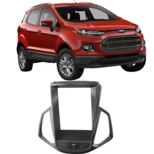 Moldura painel Ford Ecosport 2013 até 2016 - 9,7 polegadas preto 