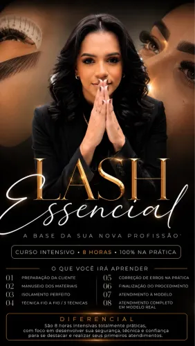 Curso iniciante extensão de cílios