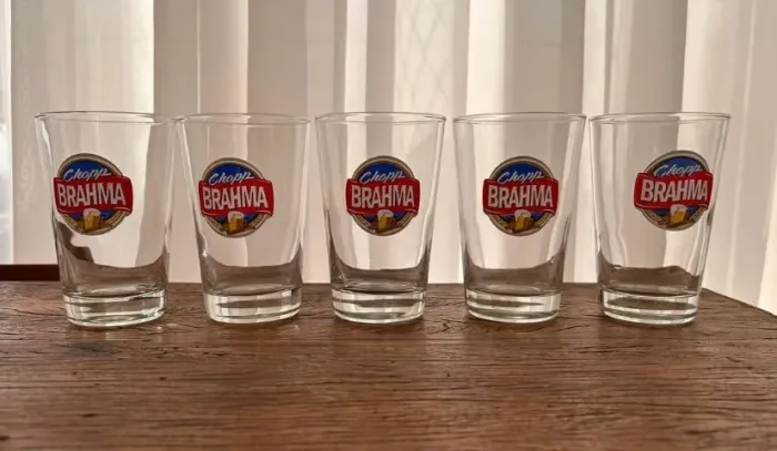 Copo Chopp Caldereta Brahma 300ml 5pcs
