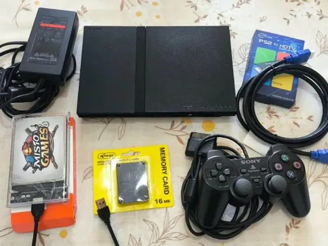 PS2 com Controle Original - HD 320GB - PlayStation 2