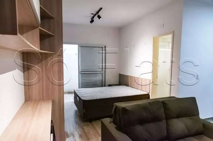 Studio mobiliado com garden na Chácara Klabin próximo ao metrô e vias principais