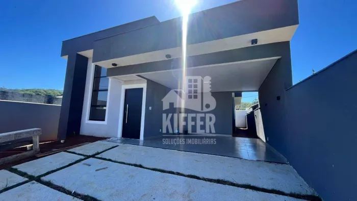 Casa em construção em condominio 3 quartos | 1 Suíte | Projeto moderno à venda por R$ 550.