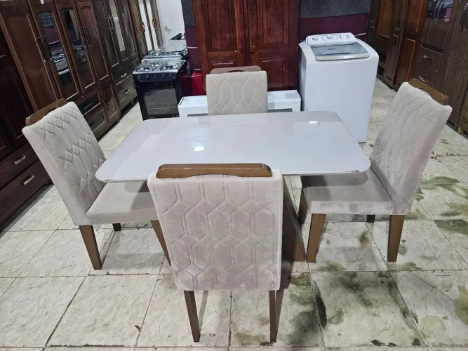 Mesa usada de 100%mdf tampão de vidro