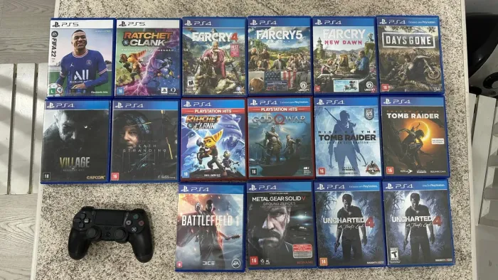 Jogos ps4 ps5 controle