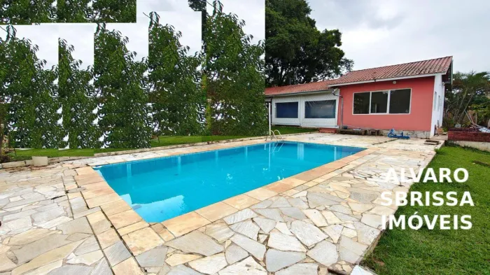 Chácara com linda piscina 1.000m2 de terreno em lindo condominio fechado super seguro em I