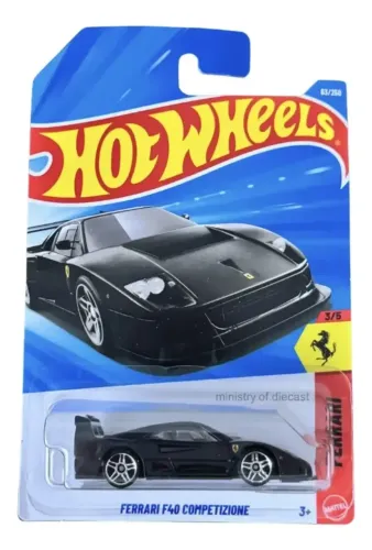 Hot Wheels - Ferrari F40 Competizione (Preta)