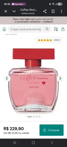 Perfume Coffe O boticário