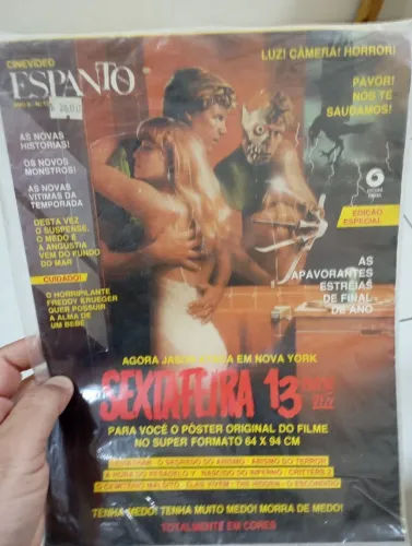 Revista cine vídeo espanto sexta feira 13 raríssimo e ganhe de brinde 3 revistas antigas