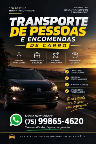 TRANSPORTE DE PESSOAS E ENCOMENDAS ? ALAGOINHAS/BA