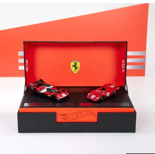 Conjunto Hot Wheels Collectors Hot Wheels x Ferrari Heritage JDK37 - Novo!