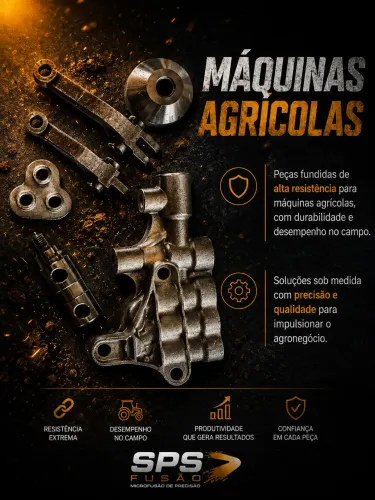 Peças micro fundidas.