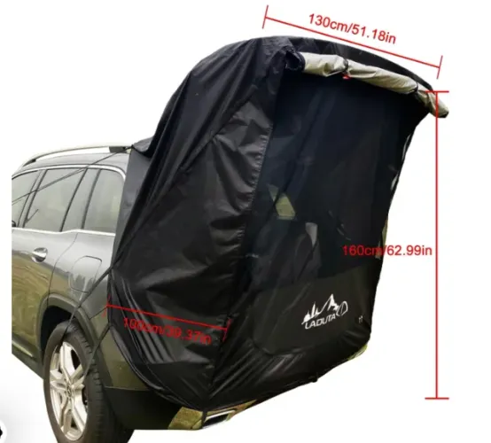 Tenda Porta Malas Preto Barraca para carro