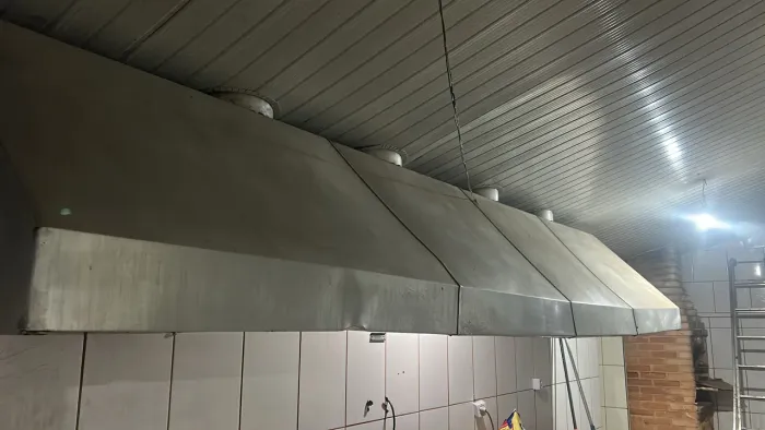 Coifa indrustrial para restaurante 4 tubulação 