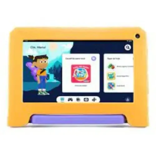 Tablet Infantil com Wi-fi 64GB 4Gb Ram Tela 7 Pol Android 13 Go Edition Preto Mirage