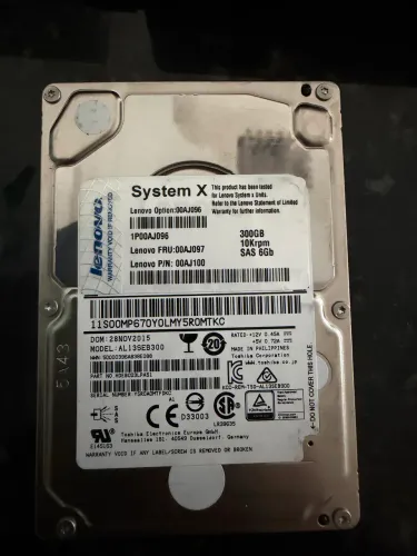 Discos SAS 300 GB Lenovo