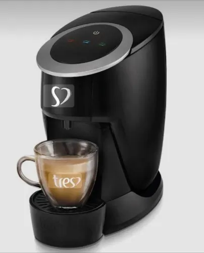 Maquina de café 3 corações Touch preta